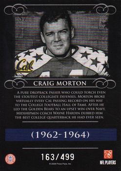 2008 Press Pass Legends - Silver Holofoil #57 Craig Morton Back
