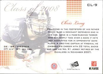 2008 Press Pass SE - Class of 2008 #CL9 Chris Long Back