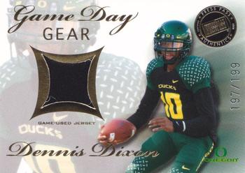 2008 Press Pass SE - Game Day Gear Jerseys Gold #GDG-DD Dennis Dixon Front