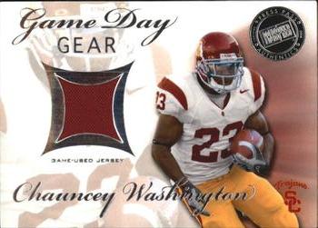 2008 Press Pass SE - Game Day Gear Jerseys Silver #GDG-CW Chauncey Washington Front