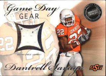 2008 Press Pass SE - Game Day Gear Jerseys Silver #GDG-DS Dantrell Savage Front