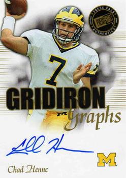 2008 Press Pass SE - Gridiron Graphs Gold #GG-CH Chad Henne Front