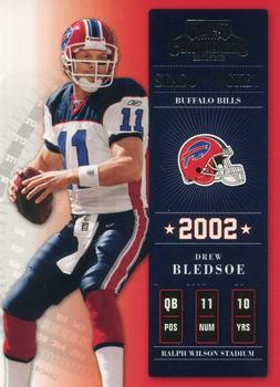 2002 Playoff Contenders #1 Drew Bledsoe Front