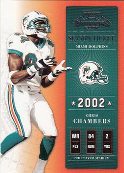 2002 Playoff Contenders #4 Chris Chambers Front