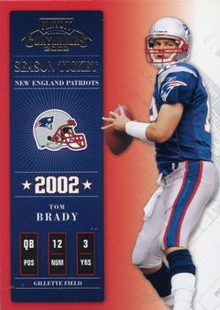 2002 Playoff Contenders #7 Tom Brady Front