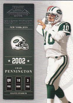 2002 Playoff Contenders #12 Chad Pennington Front