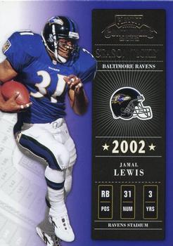 2002 Playoff Contenders #14 Jamal Lewis Front