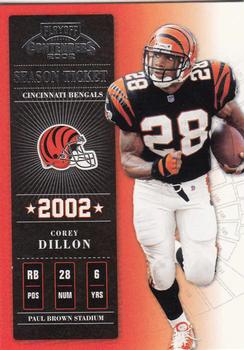 2002 Playoff Contenders #17 Corey Dillon Front