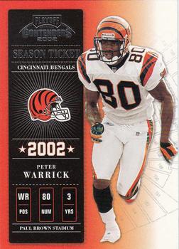2002 Playoff Contenders #18 Peter Warrick Front