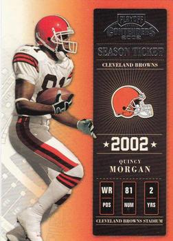 2002 Playoff Contenders #20 Quincy Morgan Front