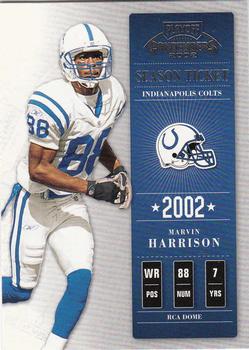 2002 Playoff Contenders #32 Marvin Harrison Front
