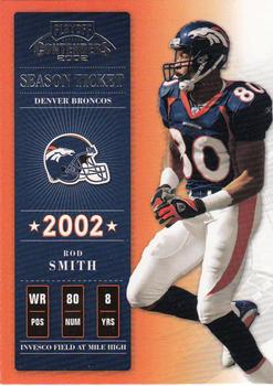 2002 Playoff Contenders #41 Rod Smith Front