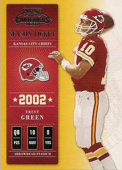 2002 Playoff Contenders #42 Trent Green Front