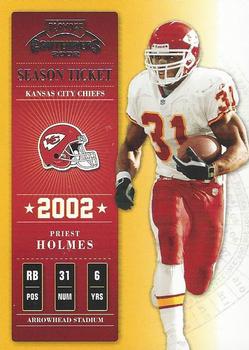2002 Playoff Contenders #43 Priest Holmes Front