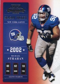 2002 Playoff Contenders #58 Michael Strahan Front