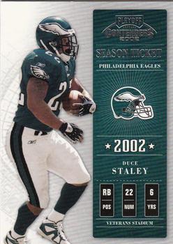 2002 Playoff Contenders #60 Duce Staley Front