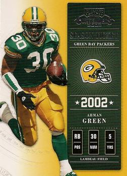 2002 Playoff Contenders #71 Ahman Green Front