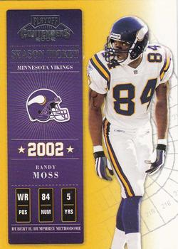 2002 Playoff Contenders #75 Randy Moss Front