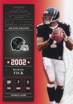 2002 Playoff Contenders #76 Michael Vick Front
