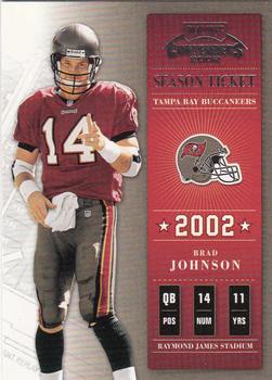 2002 Playoff Contenders #84 Brad Johnson Front