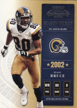 2002 Playoff Contenders #93 Isaac Bruce Front
