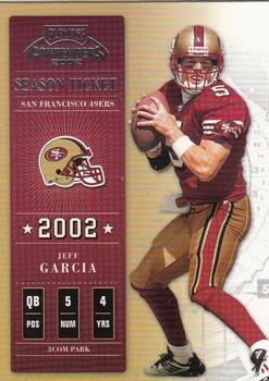 2002 Playoff Contenders #95 Jeff Garcia Front