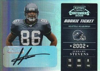 2002 Playoff Contenders #135 Jerramy Stevens Front