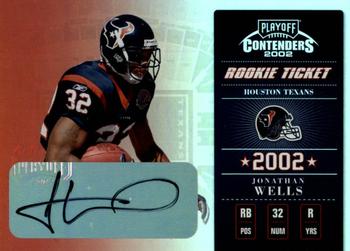 2002 Playoff Contenders #138 Jonathan Wells Front