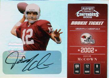 2002 Playoff Contenders #139 Josh McCown Front