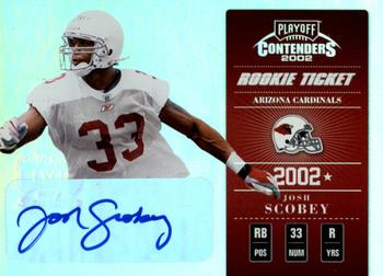 2002 Playoff Contenders #141 Josh Scobey Front