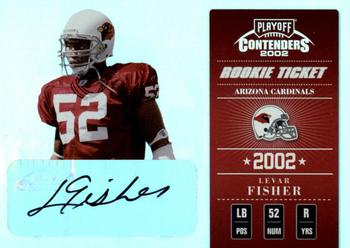2002 Playoff Contenders #151 Levar Fisher Front
