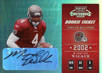 2002 Playoff Contenders #154 Marquise Walker Front