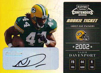 2002 Playoff Contenders #158 Najeh Davenport Front