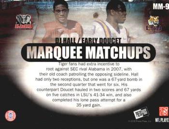 2008 Press Pass SE - Marquee Matchups #MM-9 Early Doucet / DJ Hall Back