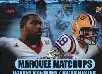 2008 Press Pass SE - Marquee Matchups #MM-10 Darren McFadden / Jacob Hester Front