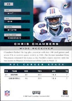 2002 Playoff Honors #48 Chris Chambers Back