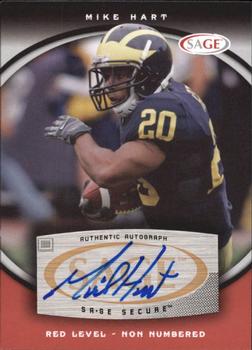 2008 SAGE - Autographs Red #A26 Mike Hart Front