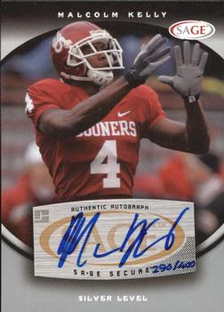 2008 SAGE - Autographs Silver #A38 Malcolm Kelly Front