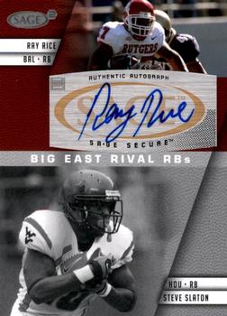 2008 SAGE Squared - Autographs #A42A Ray Rice / Steve Slaton Front