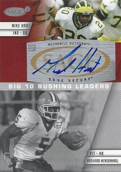 2008 SAGE Squared - Autographs #A81A Mike Hart / Rashard Mendenhall Front