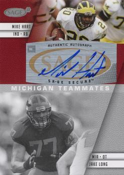 2008 SAGE Squared - Autographs #A82B Mike Hart / Jake Long Front