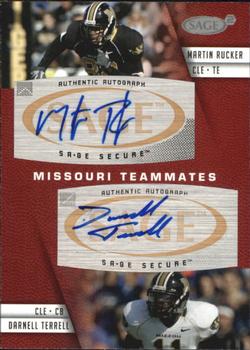 2008 SAGE Squared - Dual Autographs #A-86 Martin Rucker / Darnell Terrell Front