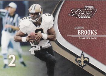 2002 Playoff Piece of the Game #10 Aaron Brooks Front