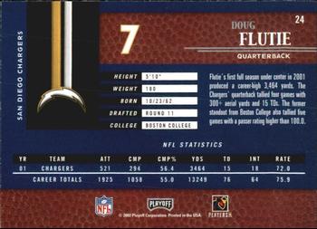 2002 Playoff Piece of the Game #24 Doug Flutie Back