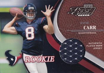 2002 Playoff Piece of the Game #101 David Carr Front