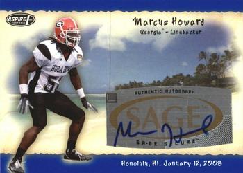 2008 SAGE Aspire - Hula Bowl Autographs #H8 Marcus Howard Front