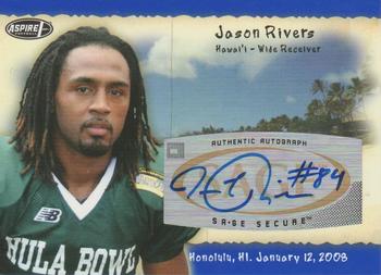 2008 SAGE Aspire - Hula Bowl Autographs #H21 Jason Rivers Front