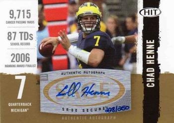 2008 SAGE HIT - Autographs Gold #A7 Chad Henne Front