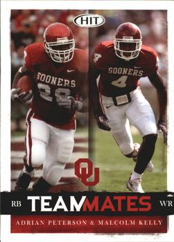 2008 SAGE HIT - Glossy #59 Adrian Peterson / Malcolm Kelly Front