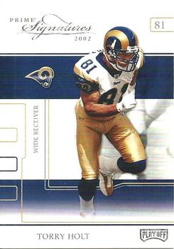 2002 Playoff Prime Signatures #35 Torry Holt Front
